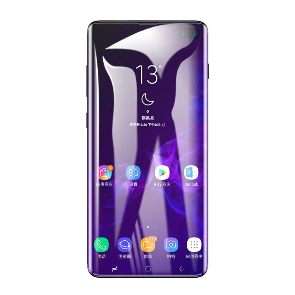 Folie Plastic Samsung Galaxy S10 Plus Transparent - vivimall.ro