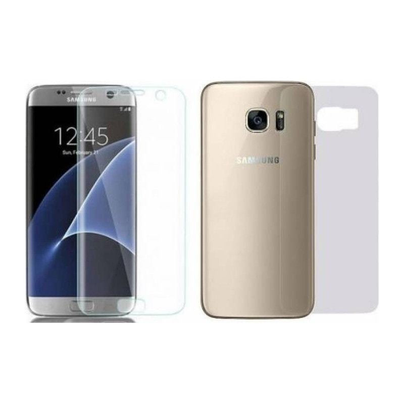 Folie Plastic Samsung Galaxy S7 Edge Fata-Spate Transparent - vivimall.ro