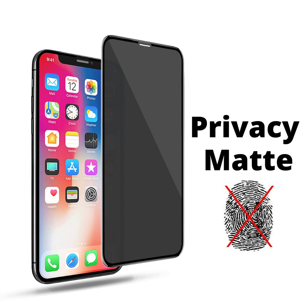 Folie protectie Flippy pentru iPhone 14 Pro Max, Sticla securizata, temperata, duritate 9H, Privacy Matte 360, Transparenta, Protectie Completa - vivimall.ro