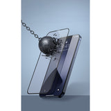 Folie protectie Flippy pentru Samsung S23, Sticla securizata, temperata, duritate 9H, Transparenta cu margini negre, Protectie Completa - vivimall.ro