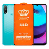 Folie Securizata pentru Motorola Moto E20, Flippy, Sticla de Protectie Compatibila cu Motorola Moto E20, Full Cover 111D, 10H GLASS, Margini Negre, Transparenta - vivimall.ro