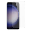 Folie sticlă securizată 3D pentru Samsung Galaxy S24, grosime 0.3 mm, transparentă — vedere frontală
