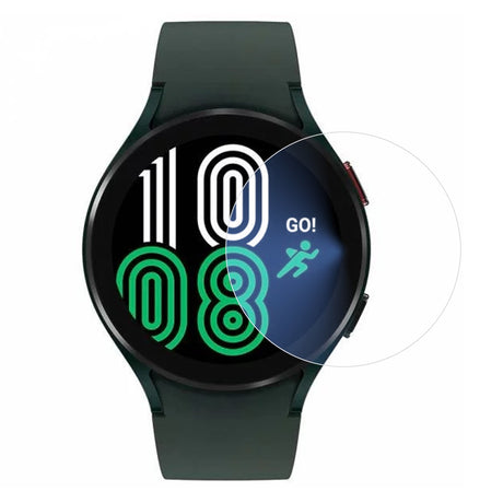 Folie sticlă securizată Samsung Galaxy Watch4 44mm, margini 2.5D transparente, vedere frontală produs