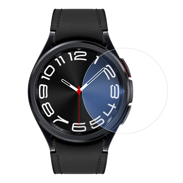 Folie sticlă securizată Samsung Galaxy Watch6 Classic 33mm, profil 2.5D transparent, vedere frontală