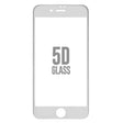 Folie Sticla Apple iPhone 8 4D/5D Alb - vivimall.ro
