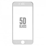 Folie Sticla Apple iPhone 8 Plus 4D/5D Alb - vivimall.ro