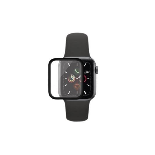 Folie Sticla Apple Watch Series 2/3 42 mm adeziv pe margine Negru - vivimall.ro