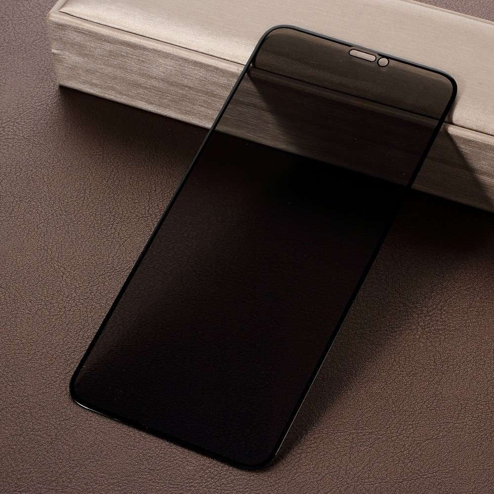 Folie Sticla Curbata Huawei P40 Pro Full Glue Privacy Negru - vivimall.ro