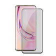 Folie sticlă curbată Privacy Samsung S21 Ultra Full Glue negru, vedere frontală produs