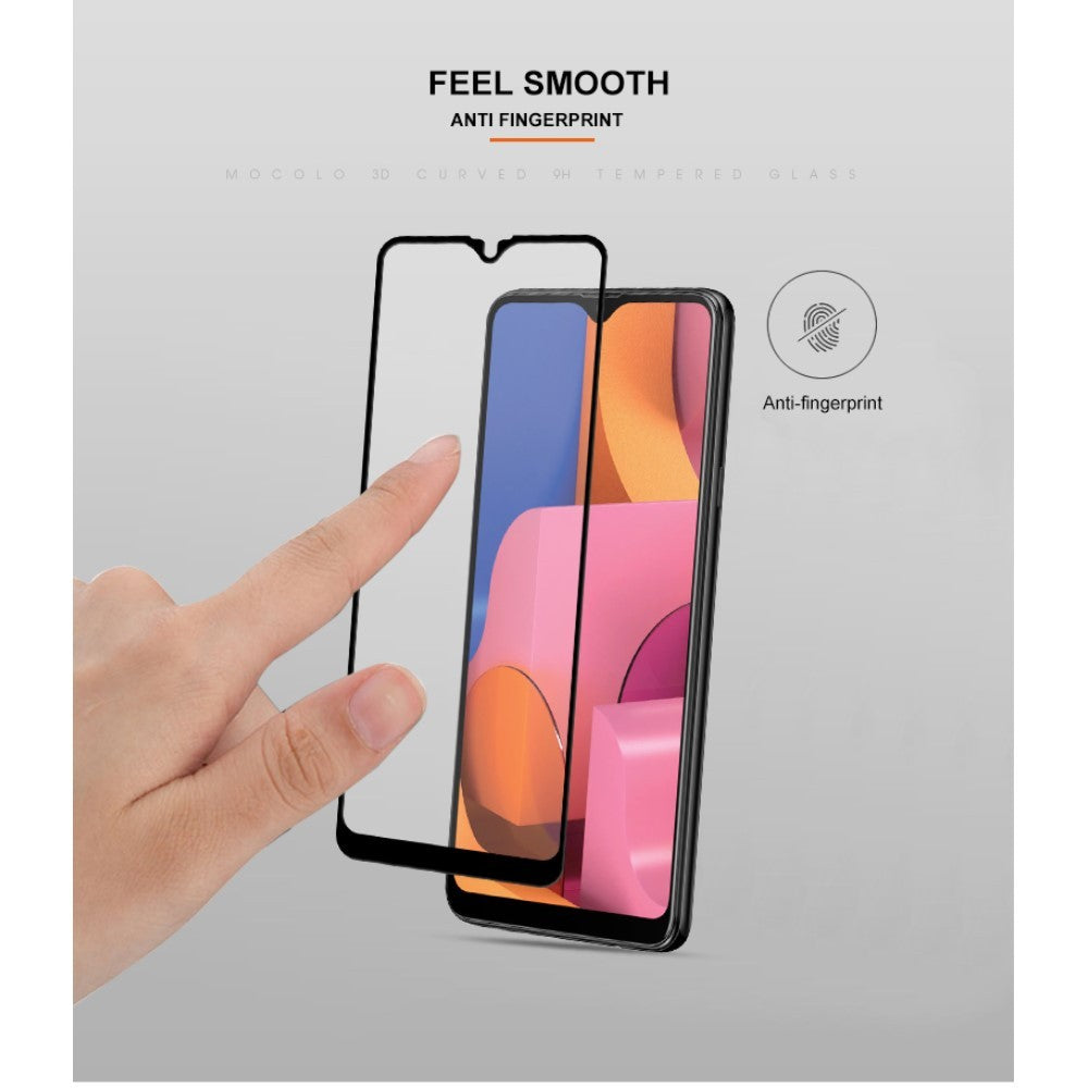 Folie Sticla Flippy® compatibila cu Samsung A20S 111D Negru - vivimall.ro