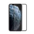 Folie sticlă 111D pentru iPhone 11 Pro Max și XS Max, ramă neagră, vedere frontală completă