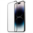 Folie Sticla Vivimall pentru iPhone 15 Pro Max, Transparenta HD, 9H, 111D, Margini negre - vivimall.ro