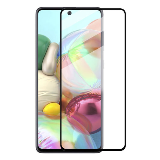 Folie Sticla Vivimall® pentru Samsung A71 111D Negru - vivimall.ro