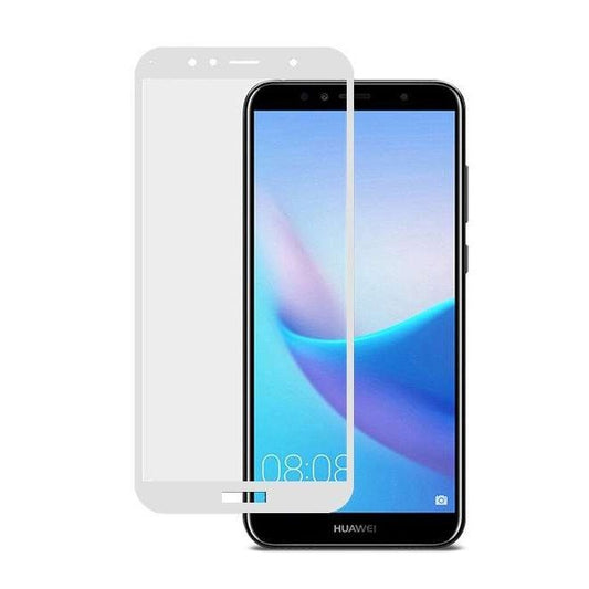 Folie Sticla Huawei P8 Lite 2017/P9 Lite 2017 Full Glue Alb - vivimall.ro
