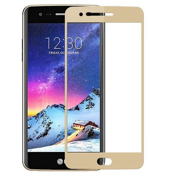 Folie Sticla LG K10 2017 Full Face Auriu - vivimall.ro