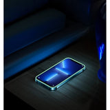 Folie Sticla Securizata Flippy,  Luminous, compatibila cu Apple iPhone 13, Margine fosforescenta verde - vivimall.ro