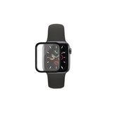 Folie Sticla pentru Apple Watch Series 2/3 38 mm adeziv pe margine Negru - vivimall.ro