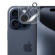 Folie sticlă cameră Apple iPhone 16 Pro 3D transparentă Vivimall, vedere frontală produs