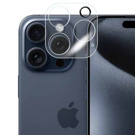 Folie Sticla pentru Camera, Vivimall, Pentru Apple iPhone 16 Pro Max, 3D, Transparent - vivimall.ro