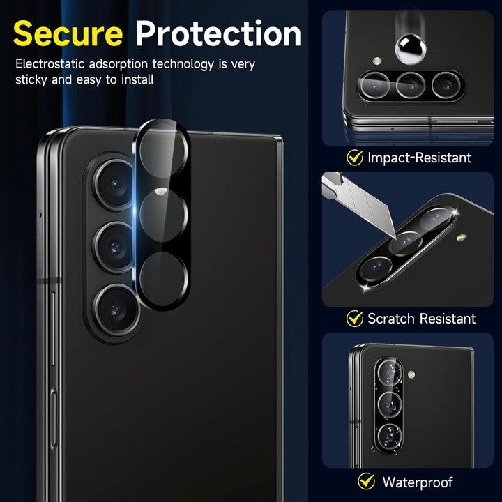 Folie Sticla pentru Camera, Vivimall, Pentru Samsung Galaxy Z Fold 6, 3D, Transparent - vivimall.ro