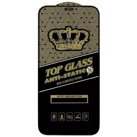 Folie Sticla securizata electrostatica Flippy pentru Samsung A22 4G, Sticla ESD, Top Glass, Anti-static, Negru - vivimall.ro