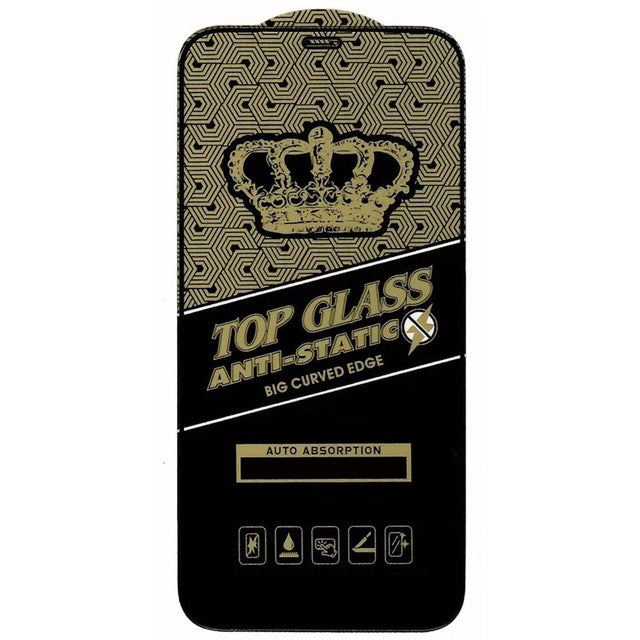Folie Sticla securizata electrostatica Flippy pentru Samsung A50, Sticla ESD, Top Glass, Anti-static, Negru - vivimall.ro