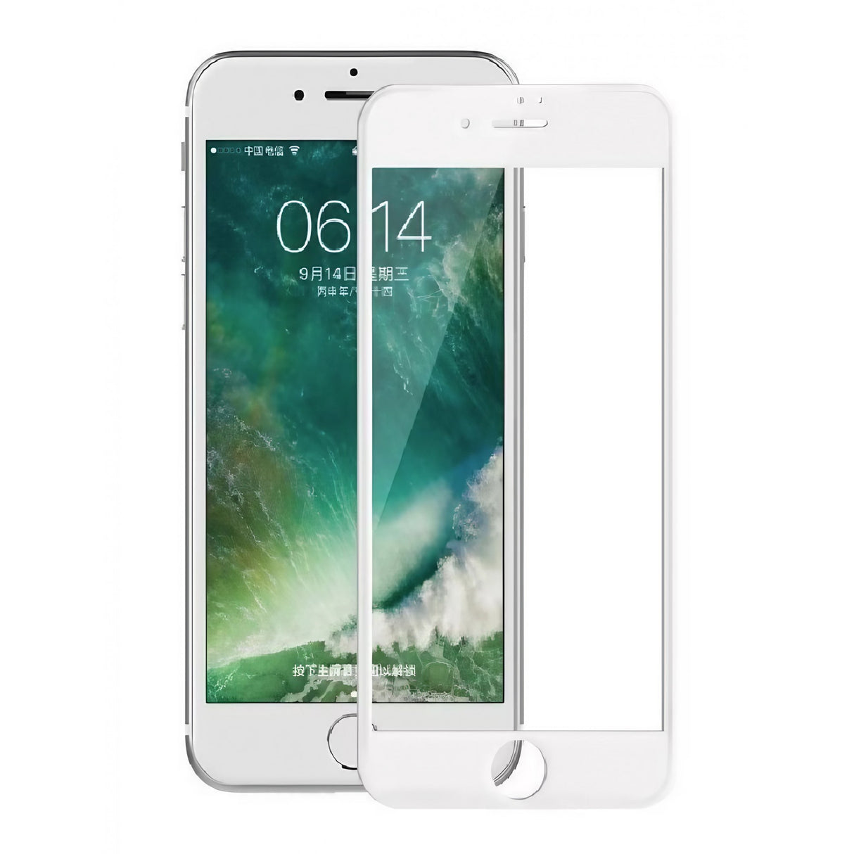 Folie Sticla securizata, Flippy, compatibila cu Apple iPhone SE 2022, Full Glue, margini albe - vivimall.ro