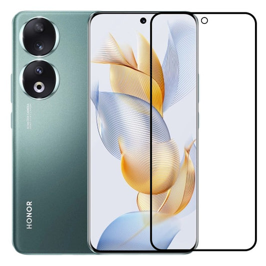 Folie Sticla Securizata, Flippy, Compatibila cu Honor 90, Full Glue, Margini Negre, Transparent - vivimall.ro