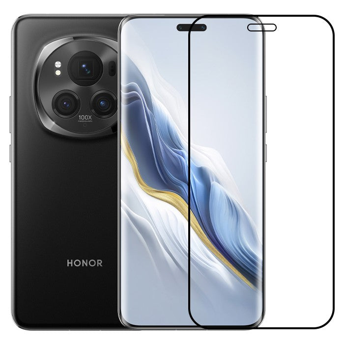 Folie sticlă securizată Honor Magic 6 Pro, Full Glue, margini negre – vedere frontală produs