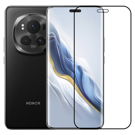 Folie Sticla Securizata, Flippy, Compatibila cu Honor Magic 6 Pro, Full Glue, Margini Negre, Transparent - vivimall.ro
