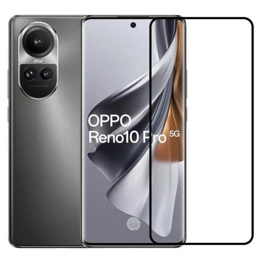 Folie Sticla Securizata, Flippy, Compatibila cu Oppo Reno 10 Pro, Full Glue, Margini Negre, Transparent - vivimall.ro