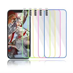 Pachet folie Vivimall Luminous Roz iPhone 15 Pro Max, dimensiuni 11x11x3 cm, greutate 17g