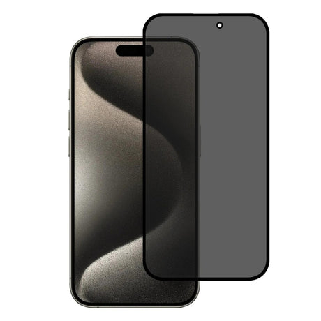 Folie Sticla Securizata, Vivimall, Pentru Apple iPhone 16, Privacy Classic, 2.5D, Confidentialitate 30°, Negru Transparent - vivimall.ro