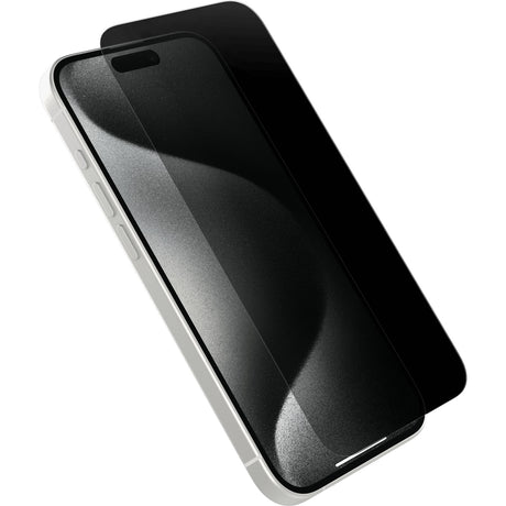 Folie Sticla Securizata, Vivimall, Pentru Apple iPhone 16 Pro, Privacy Classic, 2.5D, Confidentialitate 30°, Negru Transparent - vivimall.ro