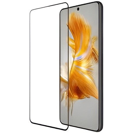 Folie sticlă securizată Huawei Pura 70, Full Glue, margini negre, vedere frontală produs