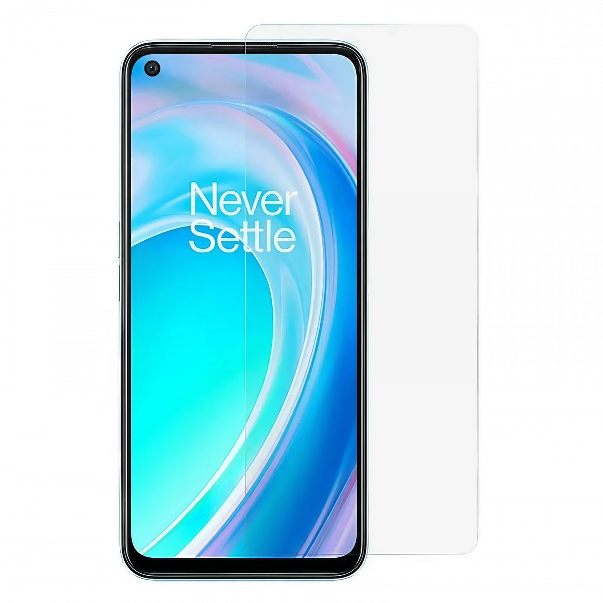 Folie sticlă securizată OnePlus Nord CE2 Lite, design 2.5D transparent, vedere frontală produs