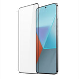 Folie sticlă securizată Redmi Note 13 Pro 4G, Full Glue, margini negre, vedere frontală