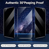 Folie Sticla Securizata, Vivimall, Pentru Samsung Galaxy A55, Privacy Classic, 2.5D, Confidentialitate 35°, Negru Transparent - vivimall.ro