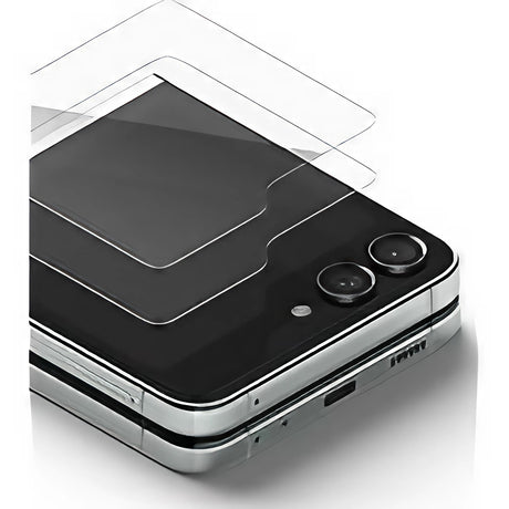 Folie sticlă securizată Samsung Galaxy Z Flip5, 2.5D HD transparentă, vedere frontală produs