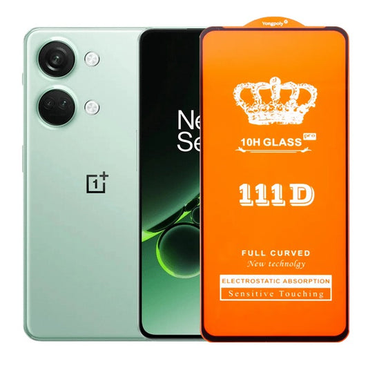 Folie Sticla Securizata OnePlus Nord 3, Vivimall, Sticla de Protectie Compatibila cu OnePlus Nord 3, Full Cover 111D, HD, Margini Negre, Transparenta - vivimall.ro