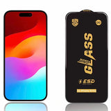 Folie sticlă iPhone 16 Pro anti-statică Super HD Glass, detaliu margine neagră stânga