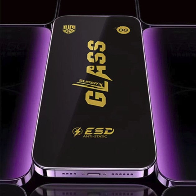 Folie sticlă iPhone 16 Pro transparentă Super HD, detaliu decupaj cameră și senzori