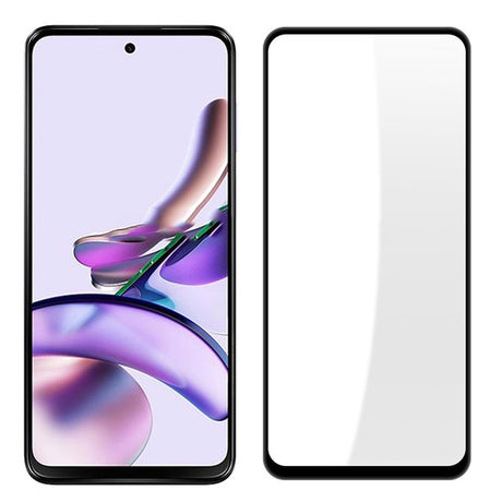 Folie Sticla Securizata pentru Motorola G04, Vivimall, Compatibila cu Motorola Moto g04, Full Glue, Margini Negre, Transparent - vivimall.ro