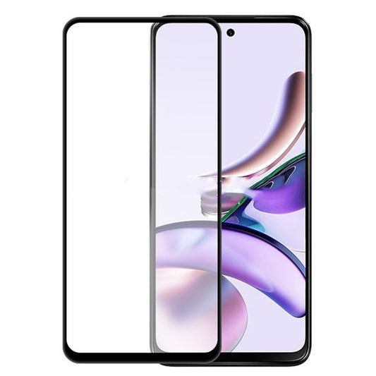 Folie Sticla Securizata pentru Motorola G14, Vivimall, Compatibila cu Motorola Moto G14, Full Glue, Margini Negre, Transparent - vivimall.ro