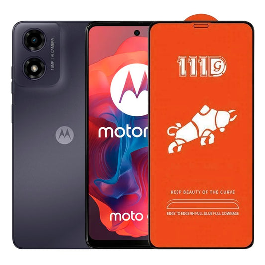Folie Sticla Securizata pentru Motorola Moto G04, Flippy, Sticla de Protectie Compatibila cu Motorola Moto G04, Full Cover 111D, HD, Margini Negre, Transparenta - vivimall.ro