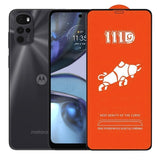 Folie sticlă securizată Motorola Moto G22, Full Cover 111D, margini negre, vedere frontală
