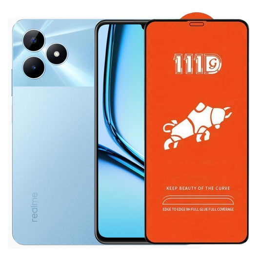 Folie Sticla Securizata pentru Oppo Realme Note 50, Vivimall, Sticla de Protectie Compatibila cu Oppo Realme Note 50, Full Cover 111D, HD, Margini Negre, Transparenta - vivimall.ro