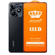 Sticlă securizată Realme C53 Full Cover 111D cu margini negre, vedere frontală a foliei