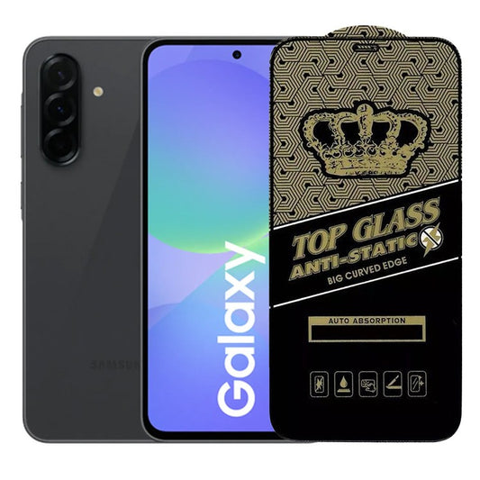 Folie Sticla Securizata pentru Samsung A36, Flippy, Sticla ESD Antistatic, Sticla de Protectie pentru Samsung Galaxy A36, Margini negre, Transparent - vivimall.ro