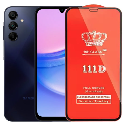 Folie Sticla Securizata pentru Samsung Galaxy A15/A15 5G, Vivimall, Compatibila cu Samsung Galaxy A15/A15 5G, Full Cover 111D, HD, Margini Negre, Transparenta - vivimall.ro